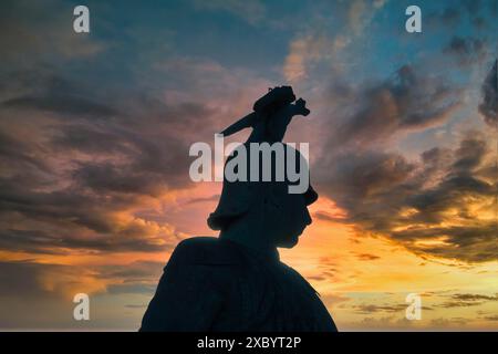 Reiterstatue Kaiser Wilhelm II. Auf der Hohenzollernbrücke, Köln, Nordrhein-Westfalen Stockfoto