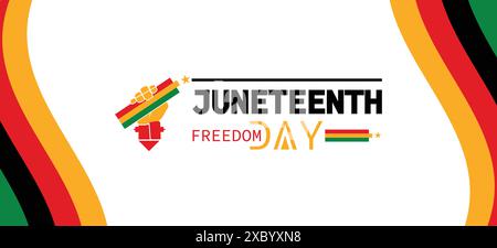 Der ästhetische Glanz des Juneteenth Freedom Day Stock Vektor