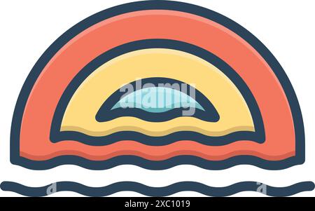 Symbol für Tiefe Stock Vektor