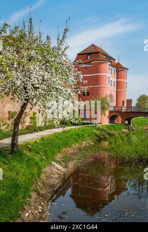 Stadttor von Donauwoerth (Bayern) genannt Rieder Tor Stockfoto