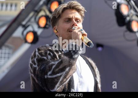 2024 06-12 AVRO TROS Muziekfeest GOES, NIEDERLANDE - 12. JUNI: Andre Hazes nimmt am 12. Juin 2024 an AVROS TROS Muziekfeest in Goes, Niederlande Teil. Foto von Marcel Koch/BSR Agency 67787565.jpg Goes Grote Markt Niederlande Inhalte können nicht direkt oder indirekt über Dritte in den Niederlanden weiterverbreitet werden. Copyright: XBSRxAgencyx Stockfoto