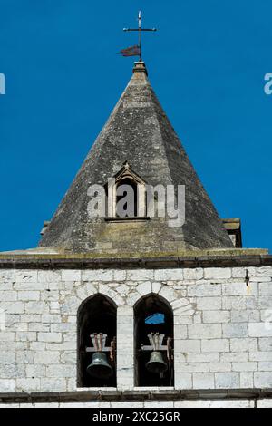 Sisteron. Glockenturm der Kirche Notre-Dame-des Pommiers. Alpes-de-Haute-Provence. Provence-Alpes-Côte d'Azur. Frankreich Stockfoto