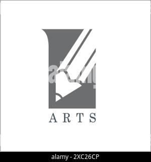 Kreatives Bleistiftlogo für Unternehmen Stock Vektor