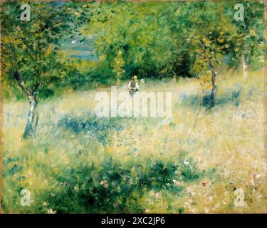 Pierre Auguste Renoir, Frühling in Chatou, Landschaftsmalerei in Öl auf Leinwand, um 1873 Stockfoto