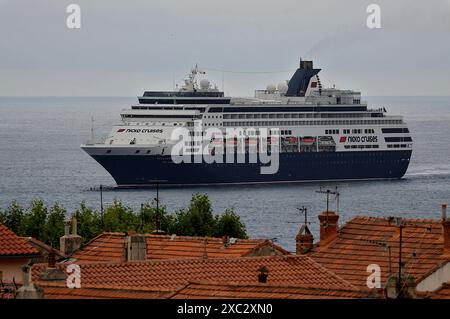 Marseille, Frankreich. Juni 2024. Das Passagierschiff Vasco da Gama erreicht den französischen Mittelmeerhafen Marseille. (Foto: Gerard Bottino/SOPA Images/SIPA USA) Credit: SIPA USA/Alamy Live News Stockfoto