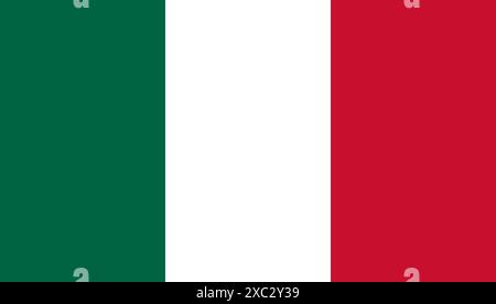 Mexiko-Flagge Hintergrund mit echten Farben Vektor-Illustration Stock Vektor