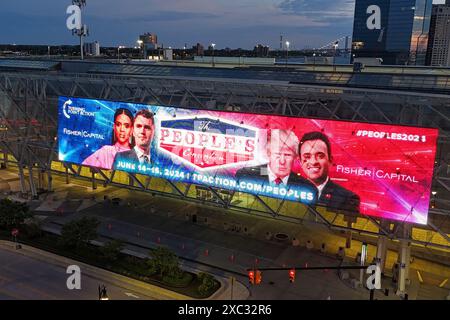 Detroit, MI, USA. Juni 2024. Views of Detroit vor der People's Convention, veranstaltet von Turning Point USA am 13. Juni 2024 im Huntington Place Convention Center in Detroit, Michigan. Quelle: Mpi34/Media Punch/Alamy Live News Stockfoto