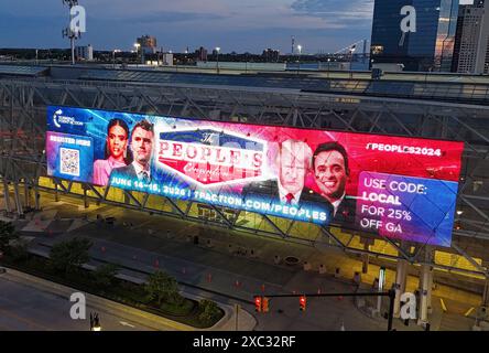 Detroit, MI, USA. Juni 2024. Views of Detroit vor der People's Convention, veranstaltet von Turning Point USA am 13. Juni 2024 im Huntington Place Convention Center in Detroit, Michigan. Quelle: Mpi34/Media Punch/Alamy Live News Stockfoto