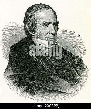 Henry Clay (1777–1852) war ein US-amerikanischer Staatsmann, US-Kongressabgeordneter und US-Senator, der für sein amerikanisches System bekannt war (das eine Nationalbank, den Zoll und interne Verbesserungen zur Förderung wirtschaftlicher Stabilität und Wohlstand integrierte). Er war auch ein Verfechter des Missouri-Kompromisses (1820) und des Kompromisses von 1850, beides Bemühungen, abzuschirmen Stockfoto