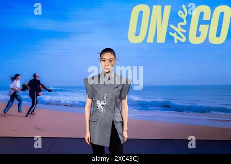 Madrid, Spanien. Juni 2024. Chacha Huang nimmt am „On the Go“ Fotogespräch im Espacio Cupra Teil. Quelle: SOPA Images Limited/Alamy Live News Stockfoto