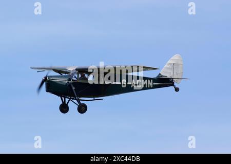 De Havilland, DH 85, Leopard Moth, Shuttleworth Air Display, Old Warden, Biggleswade, Bedfordshire. Stockfoto