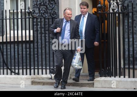 London, Großbritannien. September 2023. Im Bild: (L-R) - Chief Phip Simon Hart und Craig Williams - Parlamentarischer Privatsekretär bei Premierminister Rishi Sunak de Stockfoto