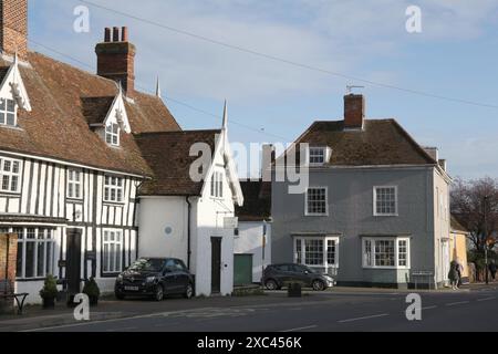 Blick auf den Needham Market, Mid Suffolk in Großbritannien Stockfoto