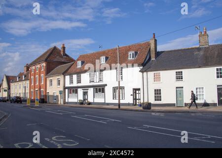 Blick auf den Needham Market, Mid Suffolk in Großbritannien Stockfoto