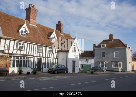 Blick auf den Needham Market, Mid Suffolk in Großbritannien Stockfoto