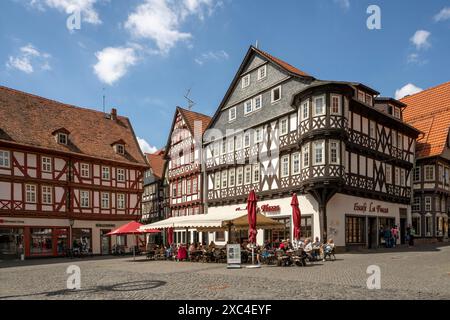 Alsfeld, Markt Nr. 4 (Bückinghaus), Rähmbau um 1515 Stockfoto