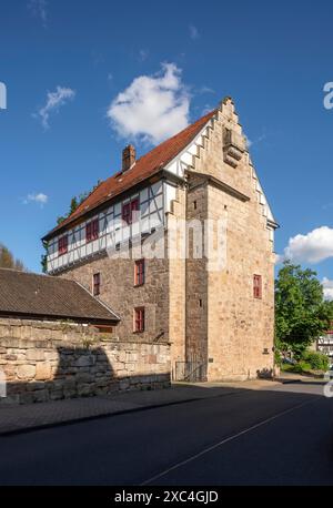Bad Sooden-Allendorf, Ortsteil Allendorf, Rathofstraße 2, Steinernes Haus, Blick von Westen Stockfoto