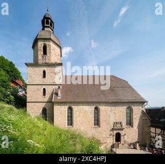 Bad Sooden-Allendorf, Ortsteil Bad Sooden, evangelische Kirche, Blick von Süden Stockfoto