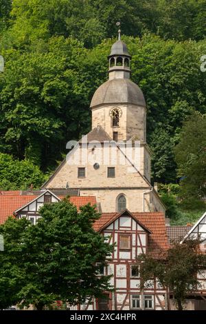 Bad Sooden-Allendorf, Ortsteil Bad Sooden, evangelische Kirche, Blick von Osten Stockfoto