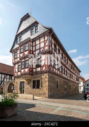 Fritzlar, Hochzeitshaus, heute Museum, 1580-1590, Südostecke Stockfoto