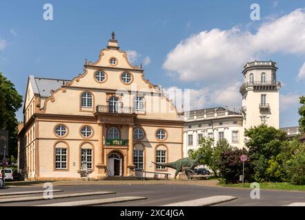 Kassel, Ottoneum (heute Naturkundemuseum), 1605/1606 als Schauspielhaus erbaut, Ostfassade, rechts Museum Fridericianum mit Zwehrenturm Stockfoto