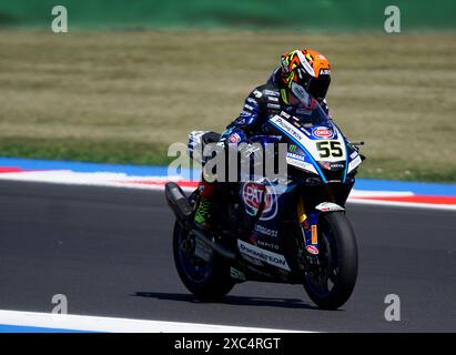 Foto Alessandro La Rocca/LaPresse14-06-2024, Misano World Circuit Marco Simoncelli Sport-Motociclismo-WSBK FIM Superbike World Championship-Pirelli Emilia Romagna Runde 14-16-Juni 2024 FP1 e FP2 nella Foto: Andrea Locatelli -Yamaha Foto Alessandro La Rocca/ Credit: LaPresse/Alamy Live News Stockfoto