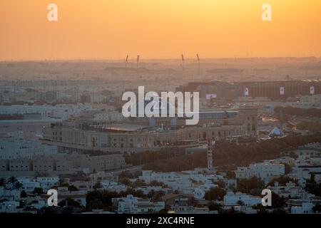 Aus der Vogelperspektive der Al Hazm Mall Doha, Katar. Stockfoto