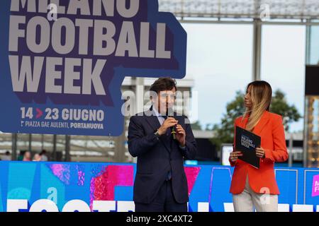 Mailand, Italien. Juni 2024. Milano Football Week, Urbano Kairo während der Milano Football Week 2024, andere in Mailand, Italien, 14. Juni 2024 Credit: Independent Photo Agency/Alamy Live News Stockfoto