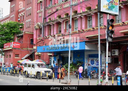 Blick auf die Government Railway Police Station am Howrah Bahnhof. Westbengalen, Indien am 3. Oktober 2021 Stockfoto