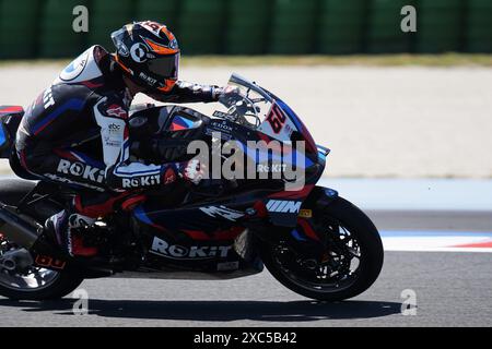 Foto Costanza Benvenuti/LaPresse 14.06.2024 - Sport-Motociclismo-2024-Motul FIM Superbike World Championship-Runde 04-Pirelli Emilia-Romagna Round-Misano World Circuit Marco Simoncelli &#x2013; FP1-FP2 nella 2024 Foto: Michael Van der Mark - BMWPHOTO Costanza Benvenuti/LaPresse 14.06.2024 Michael Van der Mark - BMW Credit: LaPresse/Alamy Live News Stockfoto