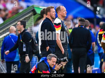 Trainer Julian Nagelsmann Deutschland schaut zu, UEFA EURO 2024 - Gruppe A, Deutschland gegen Schottland, Fussball Arena München am 14. Juni 2024 in München, Deutschland. Foto von Silas Schueller/DeFodi Images Trainer Julian Nagelsmann Deutschland blickt auf, UEFA EURO 2024 - Gruppe A, Deutschland gegen Schottland, München Football Arena am 14. Juni 2024 in München. Foto: Silas Schueller/DeFodi Images Defodi-738 738 GERSCO 20240614 179 *** Coach Julian Nagelsmann Deutschland blickt auf, UEFA EURO 2024 Gruppe A, Deutschland gegen Schottland, München Football Arena am 14. Juni 2024 in München Foto: Silas Schueller DeFodi Stockfoto