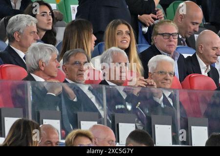 Olympiastadion, Rom, Italien. Juni 2024. Leichtathletik-Europameisterschaft 2024, Tag 6; Sergio Mattarella Credit: Action Plus Sports/Alamy Live News Stockfoto