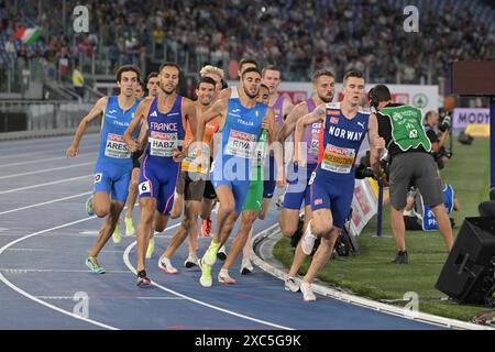 Olympiastadion, Rom, Italien. Juni 2024. 2024 Leichtathletik-Europameisterschaft, 6. Tag; Jakob INGEBRIGTSEN (NOR) tritt an den 1500 Männern während des sechsten Tages der Leichtathletik-Europameisterschaft an Credit: Action Plus Sports/Alamy Live News Stockfoto