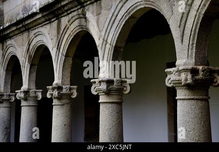 Kloster von Bernardas in Ferreira von Panton, Lugo, Spanien Stockfoto