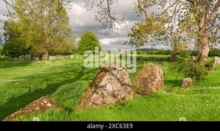 Irland County Limerick Lough Gur Grange Stone Circle, größten und schönsten in Irland Stockfoto