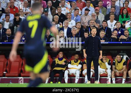 Julian Nagelsmann, deutscher Manager, während des Spiels der UEFA-Europameisterschaft Gruppe A zwischen Deutschland und Schottland in der Allianz Arena, München am Freitag, den 14. Juni 2024. (Foto: Pat Scaasi | MI News) Credit: MI News & Sport /Alamy Live News Stockfoto