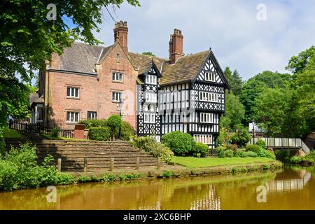 Das Worsley Packet House am Bridgewater Canal in Worsley, Salford, Greater Manchester, England, Großbritannien Stockfoto