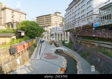 ARIMA Onsen, eine der ältesten und berühmtesten Thermalstädte Japans, liegt in Kobe Stockfoto