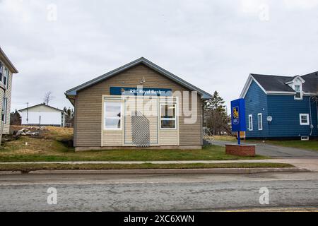 RBC Royal Bank im Stadtzentrum von St. Peter's, Nova Scotia, Kanada Stockfoto