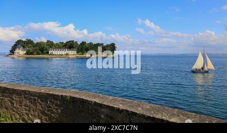 Ile Tristan vor Douarnenez, Departement Finistere Penn AR Bed, Region Bretagne Breizh, Frankreich Stockfoto