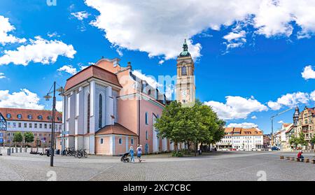 St. Georgskirche auf dem Marktplatz in Eisenach, Thüringen Stockfoto