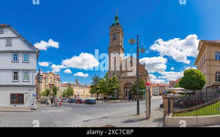 St. Georgskirche auf dem Marktplatz in Eisenach, Thüringen Stockfoto