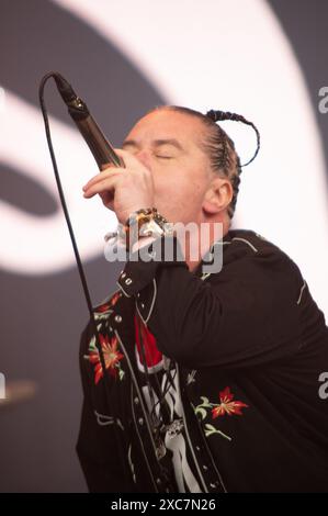 Donington, Großbritannien. Juni 2024. Mike Patton und Scott Ian bringen ihr gemeinsames Projekt Mr. Bungle zum Download Festival. Cristina Massei/Alamy Live News Stockfoto