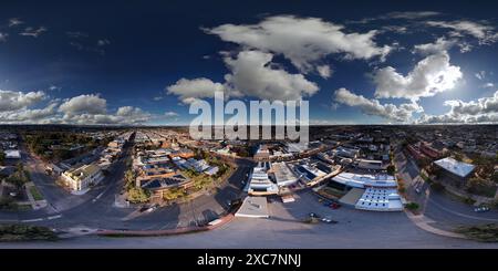 360 Grad Panorama Ansicht von 360°-Luftpanorama des CBD von Broken Hill New South Wales Australien