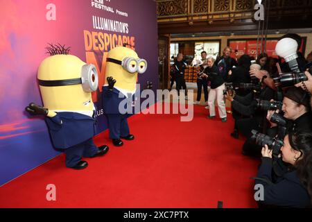 Sydney, Australien. Juni 2024. Minions auf dem roten Teppich bei der Despicable Me 4 Australian Premiere im State Theatre im Rahmen des Sydney Film Festivals. Richard Milnes/Alamy Live News Stockfoto