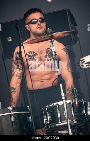 Donington, Großbritannien. Juni 2024. Soft Play begeistert die Menge beim Download Festival. Cristina Massei/Alamy Live News Stockfoto