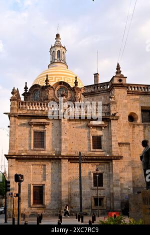 GUADALAJARA, JALISCO, MEXIKO: Catedral Metropolitana de Guadalajara (Metropolitan Cathedral of Guadalajara). Stockfoto