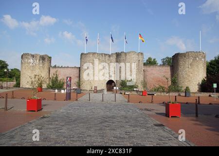 Château de Péronne das Historial de la Grande Guerre (Museum des Ersten Weltkriegs). Sommer, Juni, Frankreich Stockfoto