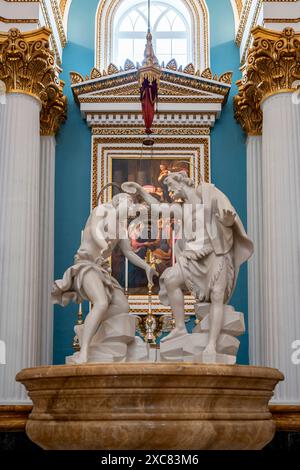 27.05.24. Mosta, Malta - Rotunde von Mosta (Rotunde von St. Marija Assunta) mit der drittgrößten Kirchenkuppel Europas Stockfoto