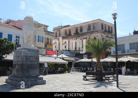 Samos Town Square, Samos, Griechenland Stockfoto